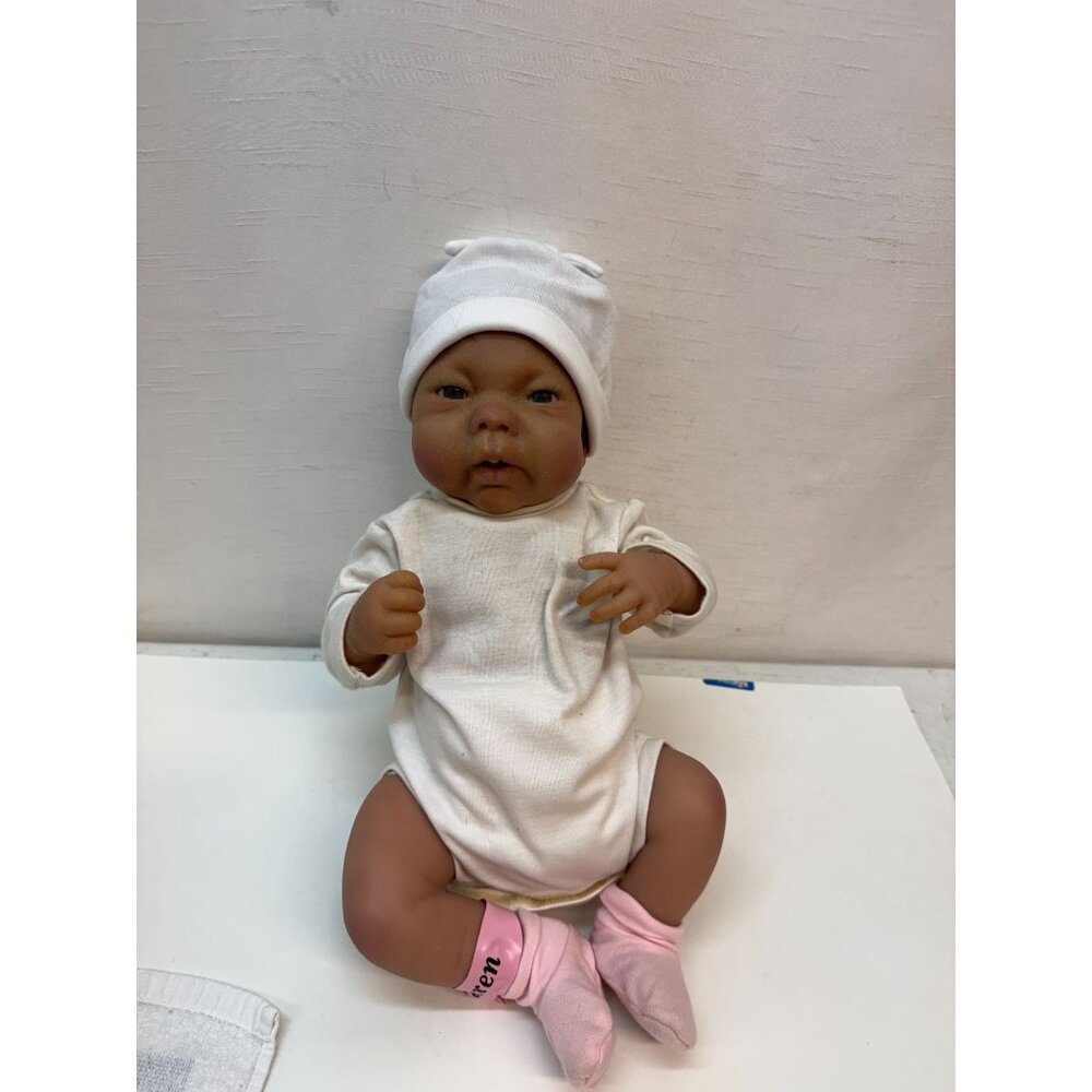 Newborn Realistic Baby Girl Aston Drake with Pacifier - Picture 2 of 16
